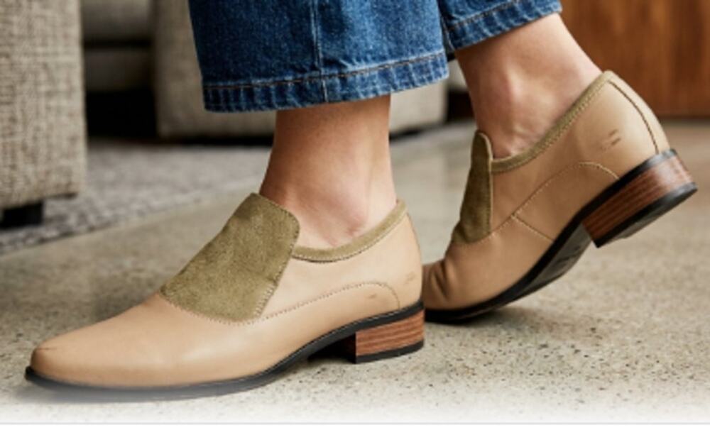 Free People Brady Tan Suede & Leather Loafers sz EU 42 / US 11